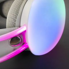 Casque Mars Gaming MH-GLOW - Son Surround - Éclairage RVB CHROMA 360º - Pilotes Hi-Fi Ultra-Bass 3D - Compatibilité Universelle