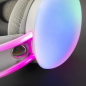 Casque Mars Gaming MH-GLOW - Son Surround - Éclairage RVB CHROMA 360º - Pilotes Hi-Fi Ultra-Bass 3D - Compatibilité Universelle