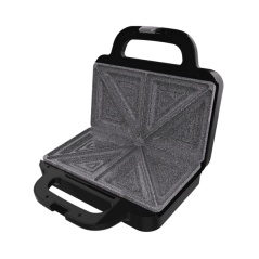 Appareil à sandwichs Cecotec Rock'nToast Deep Classic - 1000 W - Capacité : 2 sandwichs - Plaques triangulaires - Revêtement