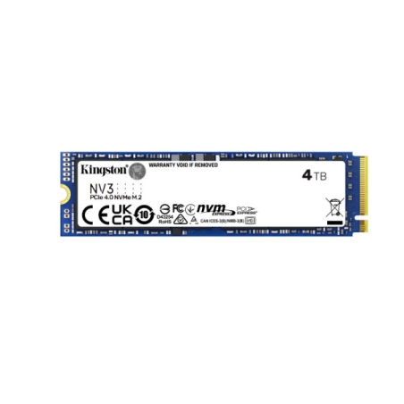 Disque dur SSD Kingston NV3 M2 2280 4 To PCIe 4.0 NVMe 3D NAND