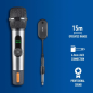 Microphone vocal sans fil NGS SingerStar - Type dynamique - Son puissant et clair - Entrée jack 3,5 mm et adaptateur jack 6,3