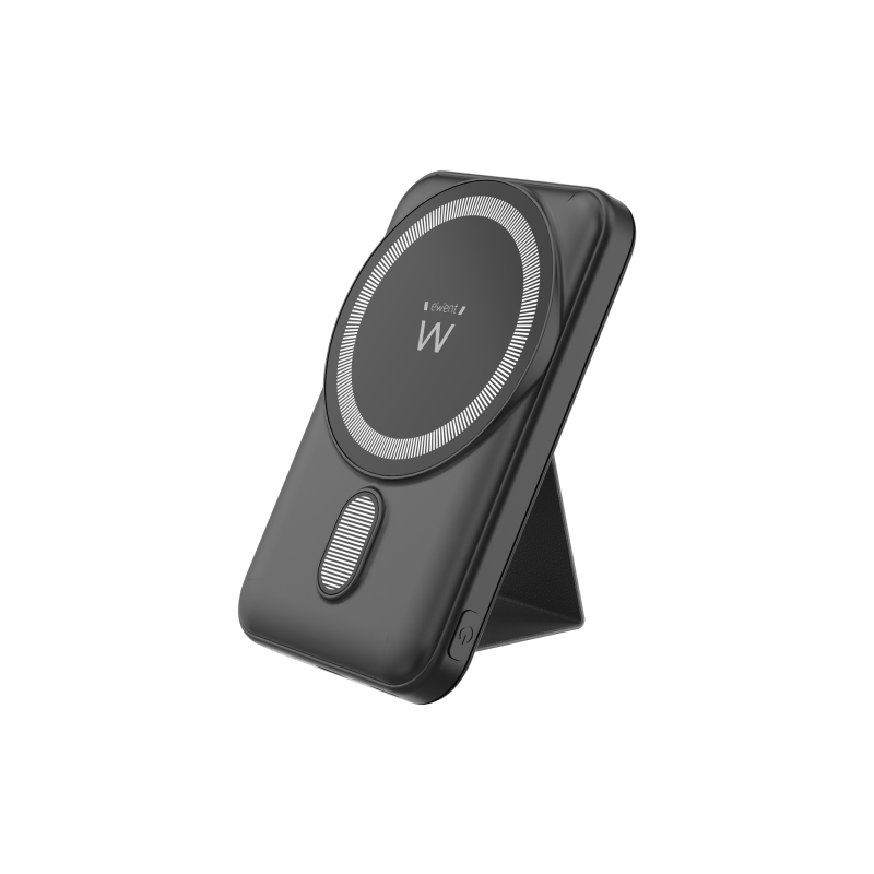 Batterie externe Ewent EW1162 Magsafe 10 000 mAh 22,5 W PD et QC - USB-C, USB-A - Noir