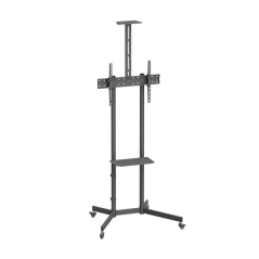 Support de sol Aisens ECO avec roulettes - 45 kg, 37-70, Noir