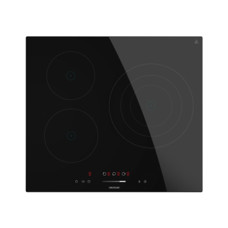 Plaque de cuisson vitrocéramique encastrable Cecotec Bolero SquadV 3100 - 5700 W - 3 zones de cuisson - Minuteur - Sécurité
