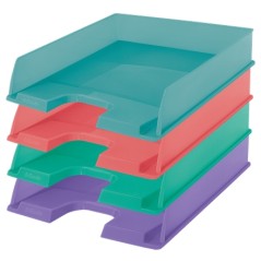 ✅ Esselte Lot de 10 corbeilles à documents couleur Surtido en stock