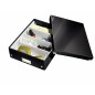 Boîte de rangement moyenne Click & Store Wow de Leitz - 2-4 compartiments - Noir
