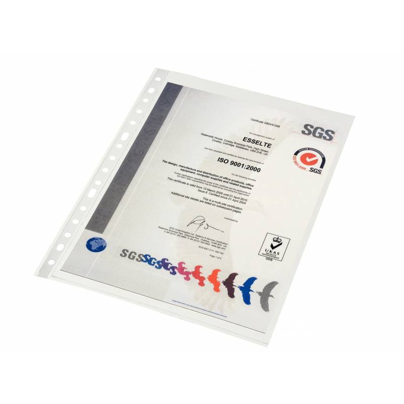 Esselte Lot de 10 porte-documents transparents
