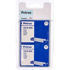 ✅ Petrus Lot de 4 Boites de 1000 Agrafes Cuivre 23/6-200 - Jusqu'à 20 Feuilles - Broche 6mm couleur Cobre en stock