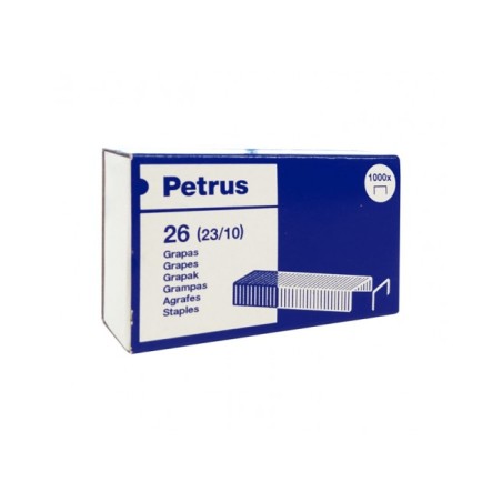 ✅ Petrus Boite de 1000 Agrafes 23/10 Cuivre - Jusqu'à 70 Feuilles - Pin 10mm couleur Cobre en stock