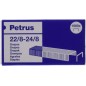 Petrus Boite de 1000 Agrafes Cuivre 22/8-24/8 - Jusqu'à 40 Feuilles - Pin 8mm