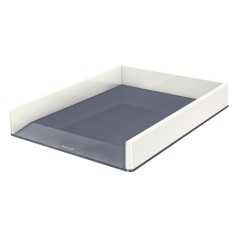 ✅ Porte-documents Leitz WOW Desk Tray - Format A4 - Couleur Blanc/Gris couleur Blanco/Gris en stock