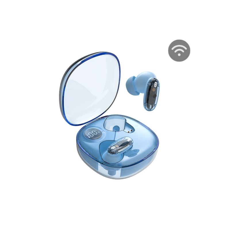 Casque audio Mars Gaming MHIB2 Bluetooth 5.4 - Microphone intégré - Jusqu'à 7 heures d'autonomie - Indicateur LED - Semi-transpa