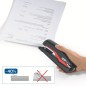 Agrafeuse de bureau Rapid Supreme SO60 - Jusqu'à 60 feuilles - Pour agrafes 24/6-8+, 26/6-8+ - Agrafe plate - Couleur Noir/Rouge