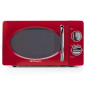 Micro-ondes Orbegozo MI 2020 Rouge Vintage - 20 L - 700 W - 6 niveaux de puissance - Minuterie 30 min - Décongélation rapide - D
