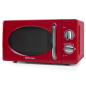 Micro-ondes Orbegozo MI 2020 Rouge Vintage - 20 L - 700 W - 6 niveaux de puissance - Minuterie 30 min - Décongélation rapide - D