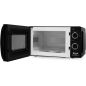 Micro-ondes Orbegozo Mi 2117 - Capacité 20 L - Puissance 700 W - 6 niveaux de puissance - Minuterie 30 min - Couleur Noir
