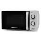 Micro-ondes Orbegozo Mi 2118 - Capacité 20 L - Puissance 700 W - 6 niveaux de puissance - Minuterie 30 min - Couleur Argent
