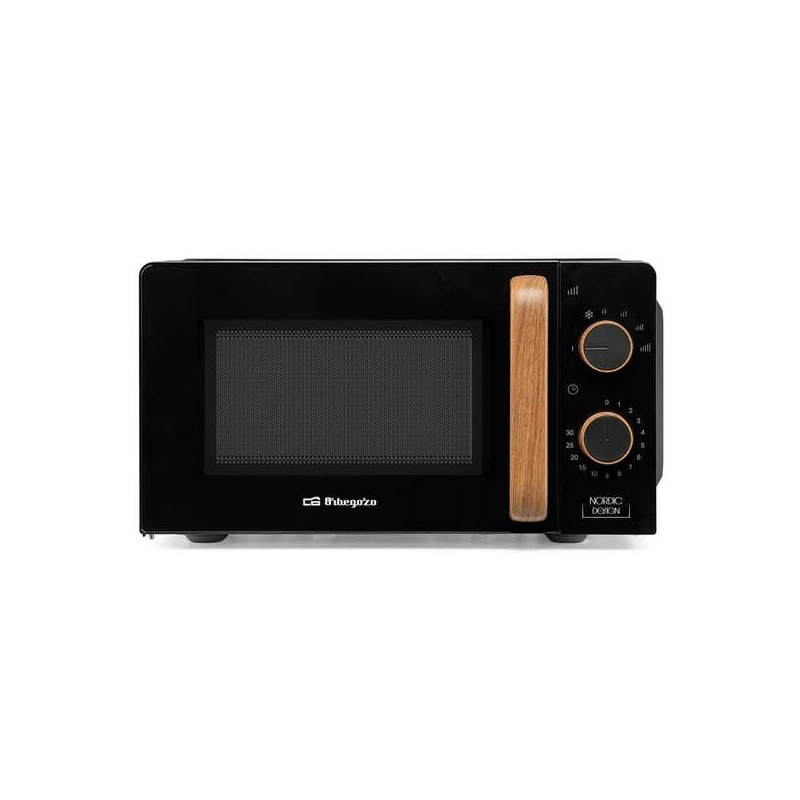 Micro-ondes Orbegozo Mi 2120 - Capacité 20L - Puissance 700W - 6 niveaux de puissance - Minuterie 30min - Décongélation