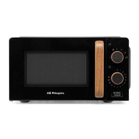 Micro-ondes Orbegozo Mi 2120 - Capacité 20L - Puissance 700W - 6 niveaux de puissance - Minuterie 30min - Décongélation