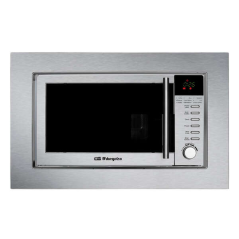 Orbegozo MIG 2025 Micro-ondes professionnel encastrable Puissance 800 W - Grill 1000 W - Minuterie numérique capacité 20 L - 8 n