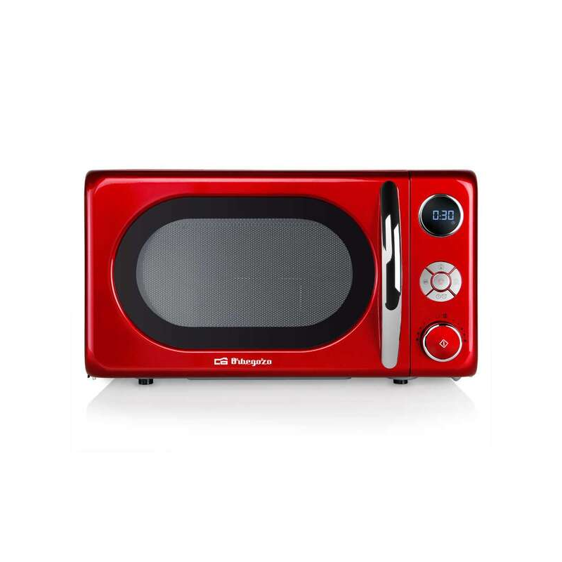 Orbegozo MIG 2042 Micro-ondes Vintage Multifonction - Puissance 700W/900W - 10 Niveaux de Puissance - Grill Quartz - Minuterie N