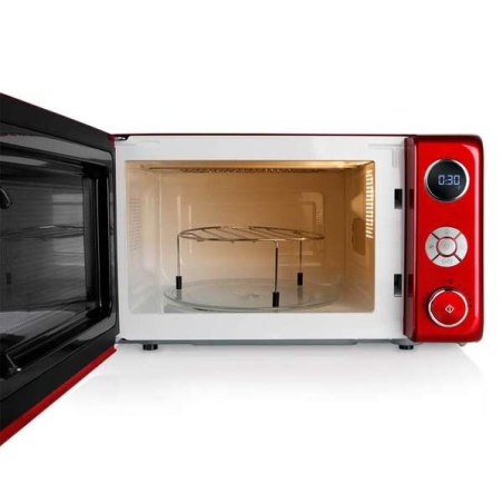 Orbegozo MIG 2042 Micro-ondes Vintage Multifonction - Puissance 700W/900W - 10 Niveaux de Puissance - Grill Quartz - Minuterie N