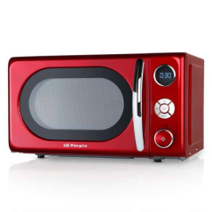 Orbegozo MIG 2042 Micro-ondes Vintage Multifonction - Puissance 700W/900W - 10 Niveaux de Puissance - Grill Quartz - Minuterie N