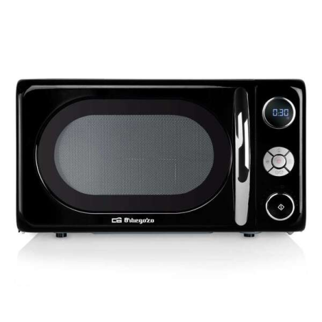Micro-ondes multifonction rétro Orbegozo MIG 2044 - Puissance 1000W - Grill 900W - Capacité 20L - 10 niveaux de puissance - Minu
