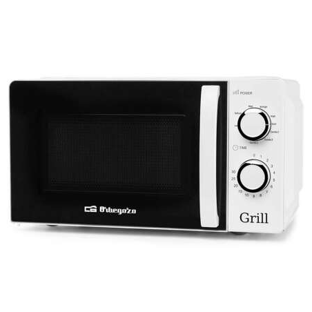 Micro-ondes multifonction Orbegozo MIG 2130 - Capacité 20L - Puissance 700W - Grill 900W - 5 niveaux de puissance - Fonction déc