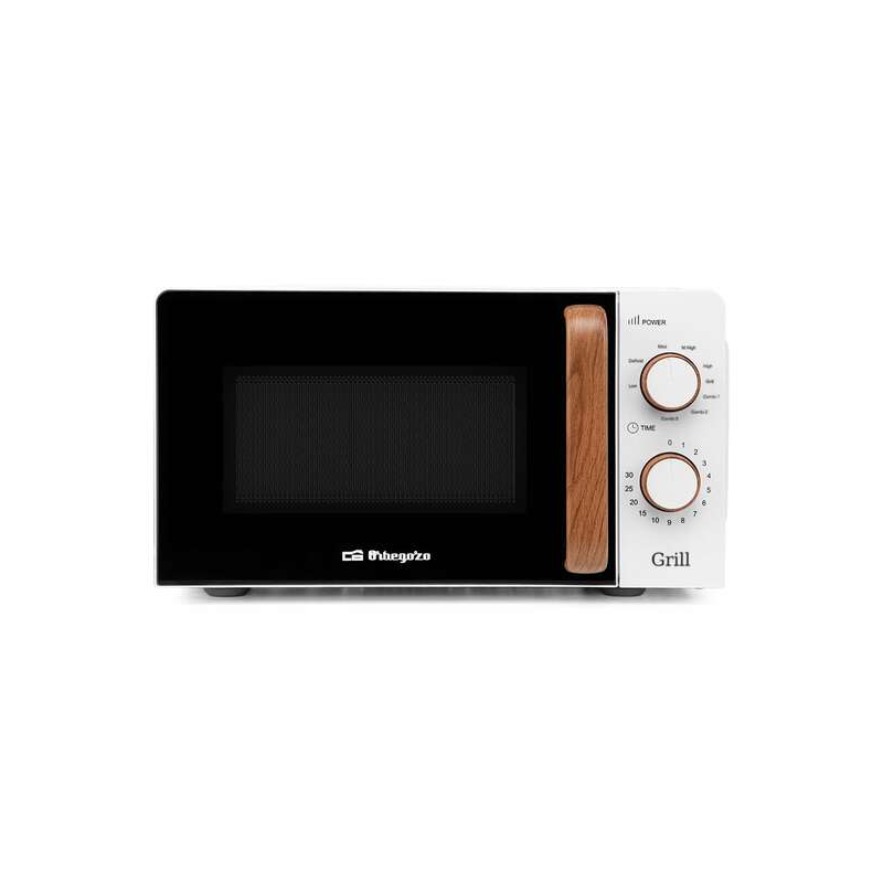 Micro-ondes avec Grill Orbegozo MIG 2142 - Capacité 20L - Puissance 700W - Grill 900W - 5 niveaux de puissance - Minuterie 30min