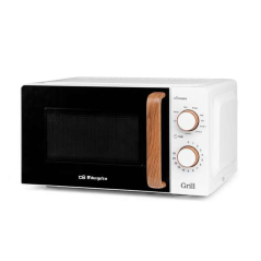 Micro-ondes avec Grill Orbegozo MIG 2142 - Capacité 20L - Puissance 700W - Grill 900W - 5 niveaux de puissance - Minuterie 30min