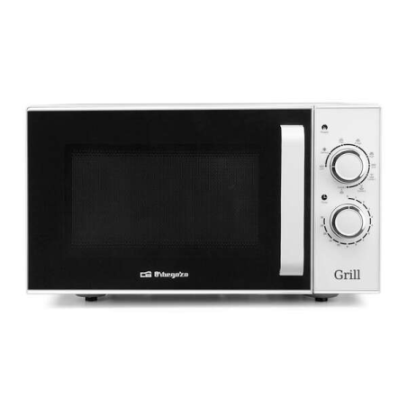 Micro-ondes Orbegozo MIG 2531 en acier inoxydable Puissance 900 W - Grill 1000 W - Capacité 25 L Fonction décongélation et 3 fon