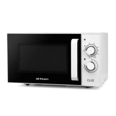 Micro-ondes Orbegozo MIG 2531 en acier inoxydable Puissance 900 W - Grill 1000 W - Capacité 25 L Fonction décongélation et 3 fon