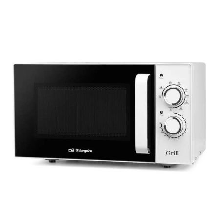 Micro-ondes Orbegozo MIG 2531 en acier inoxydable Puissance 900 W - Grill 1000 W - Capacité 25 L Fonction décongélation et 3 fon