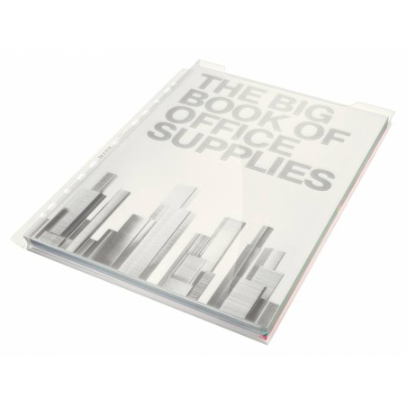 Manchon à soufflet extensible Leitz Premium - Feuille PP 0,18 mm - Copysafe - Transparent - Grande capacité A4