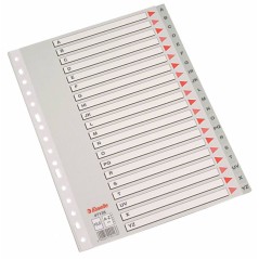 ✅ Esselte Alphabets Plastique Couverture Index Folio PP AZ Carton Index Carton Gris AZ Matériau PP Folio Format en stock