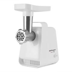Hachoir à viande efficace Orbegozo MP 2000 - Moteur puissant de 600 W - Facile à nettoyer et à démonter - Comprend des accessoir