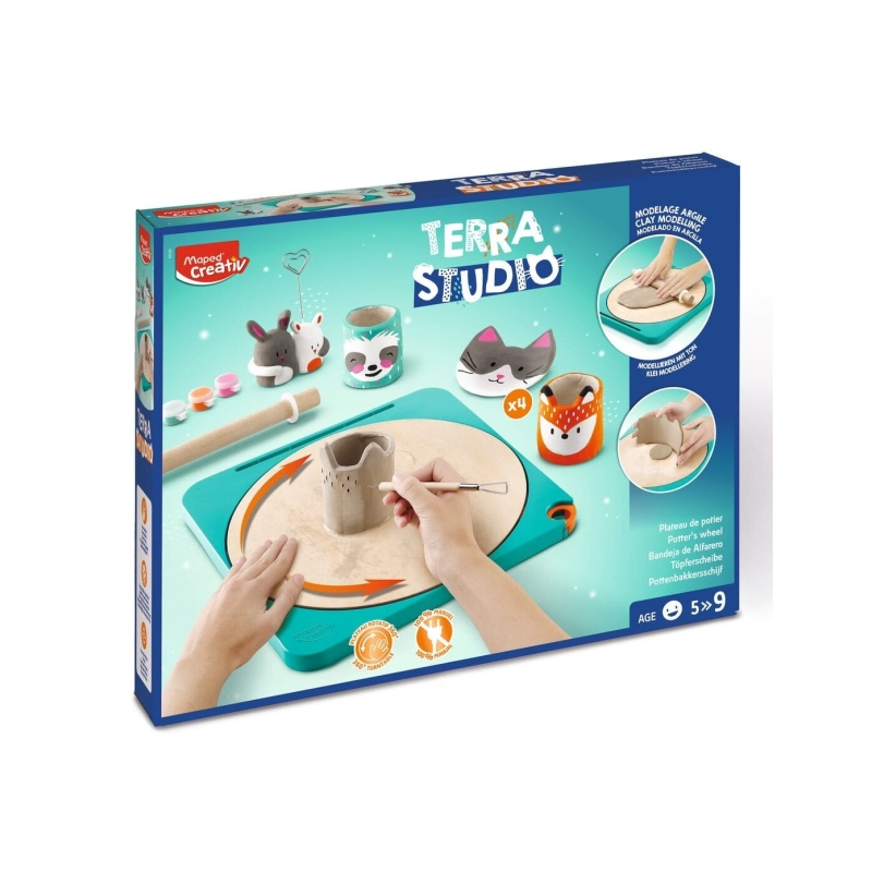 Atelier céramique Maped Terra Studio - Kit enfant complet et facile à utiliser - À partir de 5 ans