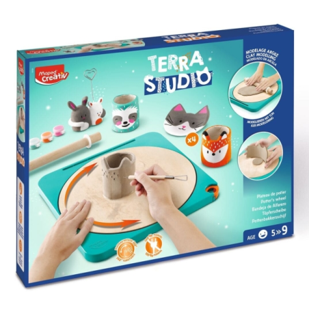 Atelier céramique Maped Terra Studio - Kit enfant complet et facile à utiliser - À partir de 5 ans