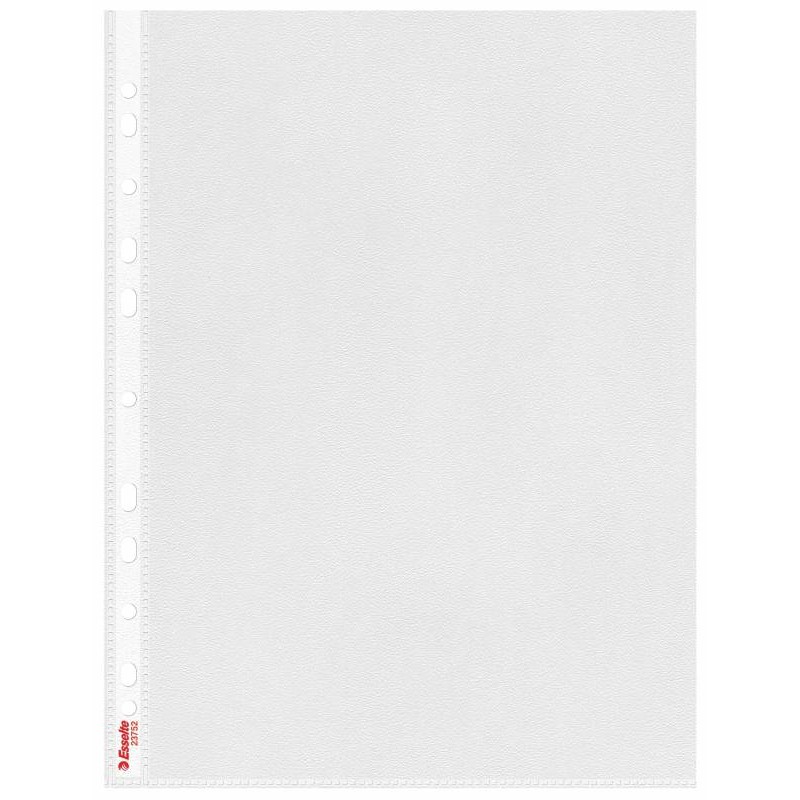 Esselte Basic Quality Porte-documents - Feuille PP 0,07 mm - Finition peau orange - A4 - Boîte de 100 - Ouverture sur le dessus
