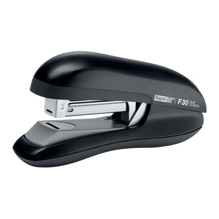 ✅ Agrafeuse de bureau Rapid F30 - Jusqu'à 30 feuilles - Pour agrafes 24/6 et 26/6 - Agrafe plate - Couleur Noir en stock
