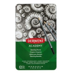 Crayons Graphite Esquisse Derwent - Lot de 12 Papeterie