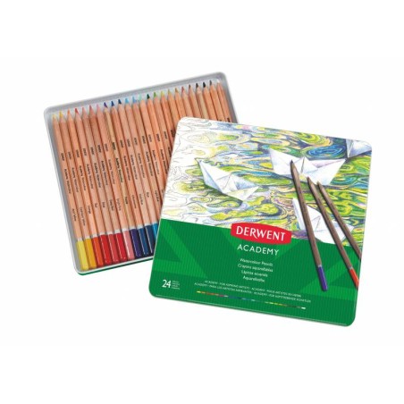 ✅ Derwent Lot de 24 Crayons Aquarelle couleur Surtido en stock