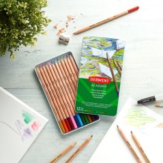 ✅ Derwent Lot de 12 Crayons Aquarelle couleur Surtido en stock