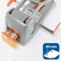 Rapid HDC150 Perforatrice épaisse - Jusqu'à 150 feuilles - 2 trous - Poinçons 6 mm - Couleur argent/orange