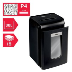 Rexel Promax Qs Rsx1538 Destructeur de papier à particules - Capacité de la corbeille de 38 L - Niveau de sécurité P-4 Din