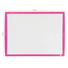 ✅ Nobo Petit Tableau Blanc Magnétique 585x430 - Couleurs Vives - Accessoires Inclus - Fuchsia couleur Rosa en stock