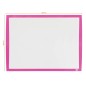 Nobo Petit Tableau Blanc Magnétique 585x430 - Couleurs Vives - Accessoires Inclus - Fuchsia