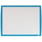 Nobo Petit Tableau Blanc Magnétique 585x430 - Cadre aux Couleurs Vives - Accessoires de Tableau Blanc Assortis - Bleu