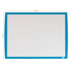Nobo Petit Tableau Blanc Magnétique 585x430 Bleu Cadre Coloré